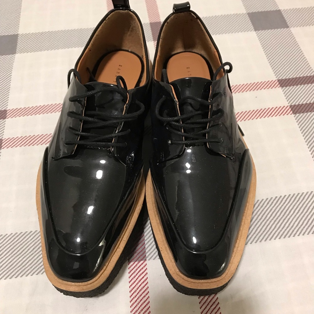 Zara platform Oxford shoes